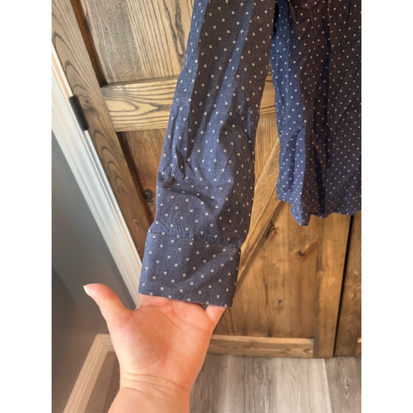 Men's Ted Baker Button-Down Shirt Size 5 Blue - Picture 3 of 9